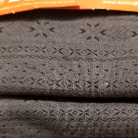 Dolci Calze s/m gray eyelet tights - Picture 4 of 5